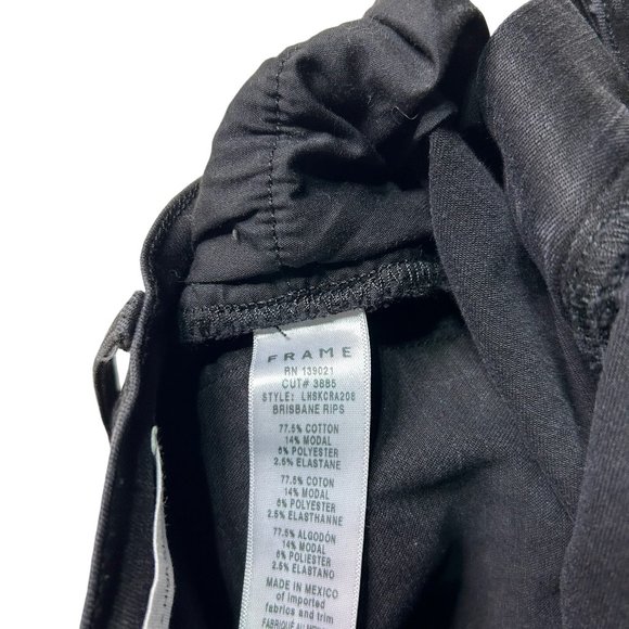 Frame Denim Jeans Le High Skinny Crop Womens Size 26 Distressed Black Wash - Picture 9 of 11